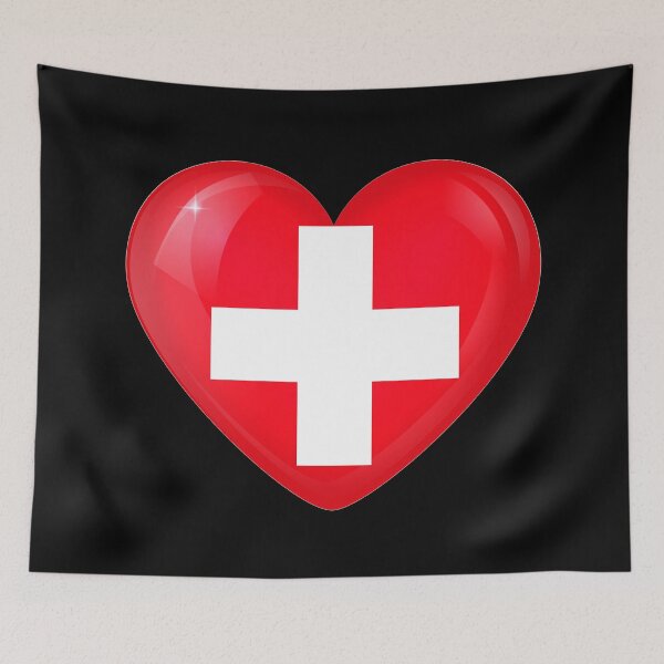 Item preview, My heart is in Switzerland, Love Switzerland. designed and sold by ArtIsParty.