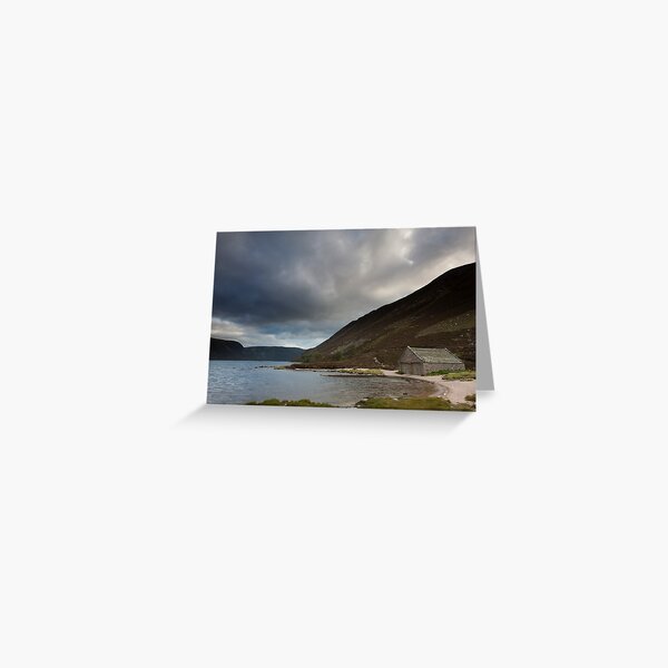 boathouse, loch muick Greeting Card