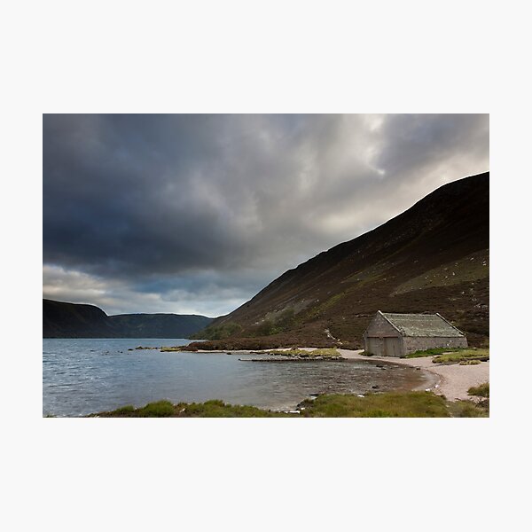 boathouse, loch muick Photographic Print