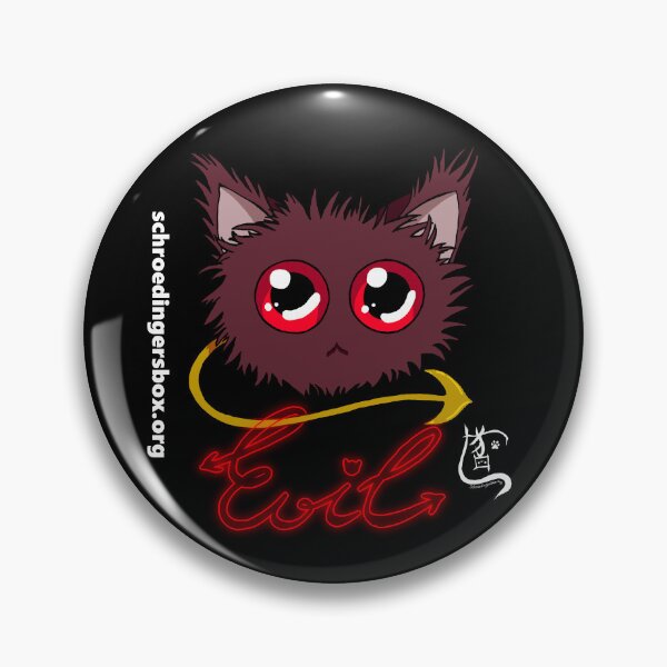Item preview, Emoticat Evil Purple on Black designed and sold by Schrödingers Box.