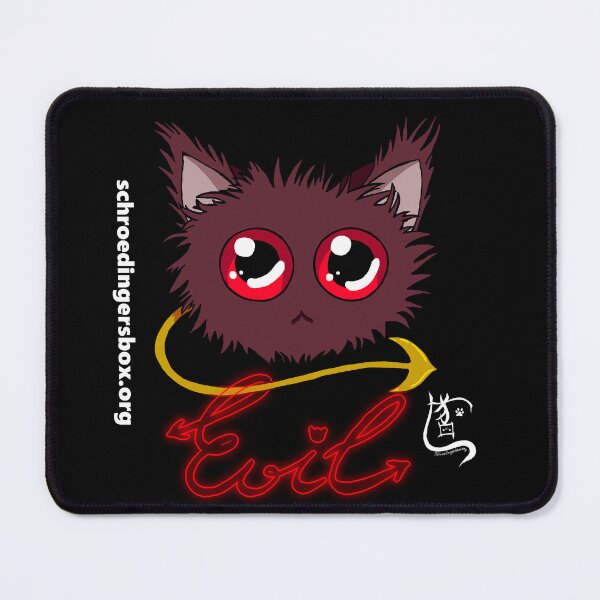Item preview, Emoticat Evil Purple on Black designed and sold by Schrödingers Box.