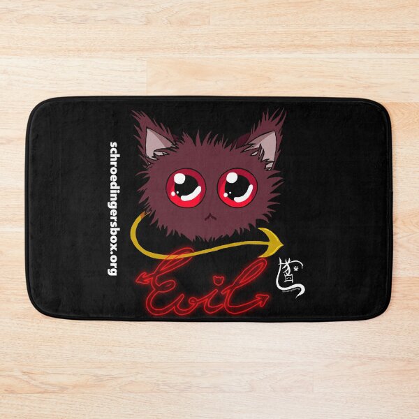 Item preview, Emoticat Evil Purple on Black designed and sold by Schrödingers Box.