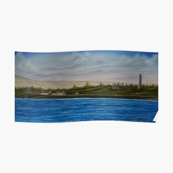 Scattery Island - oil painting Poster