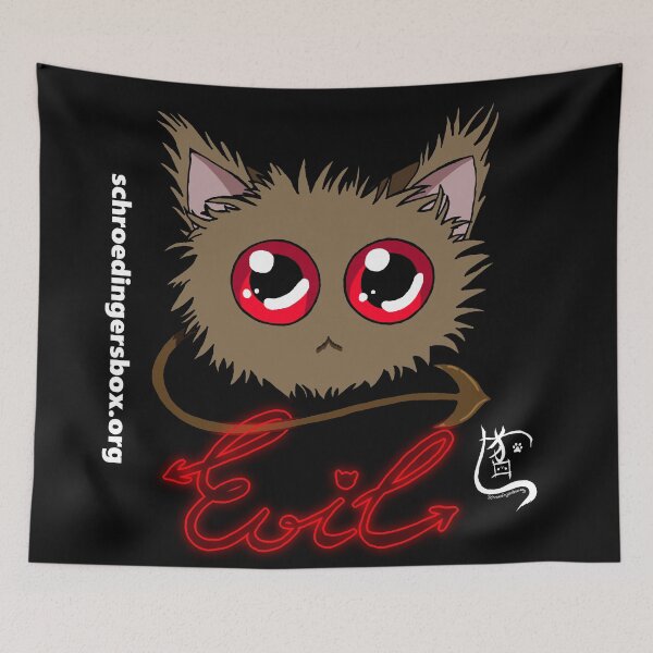 Item preview, Evil emoticon on black designed and sold by Schrödingers Box.