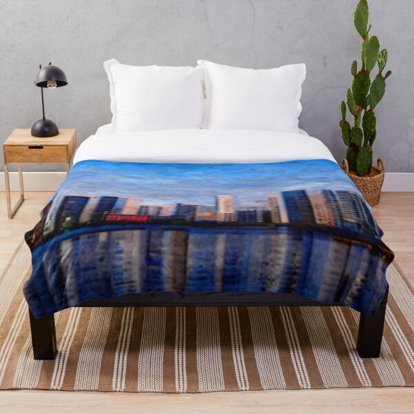 Item preview, Winnipeg City Skyline, Manitoba Oil Painting by AI. - Capital Cities Of Canada designed and sold by AIArtWizard ⭐⭐⭐⭐⭐.