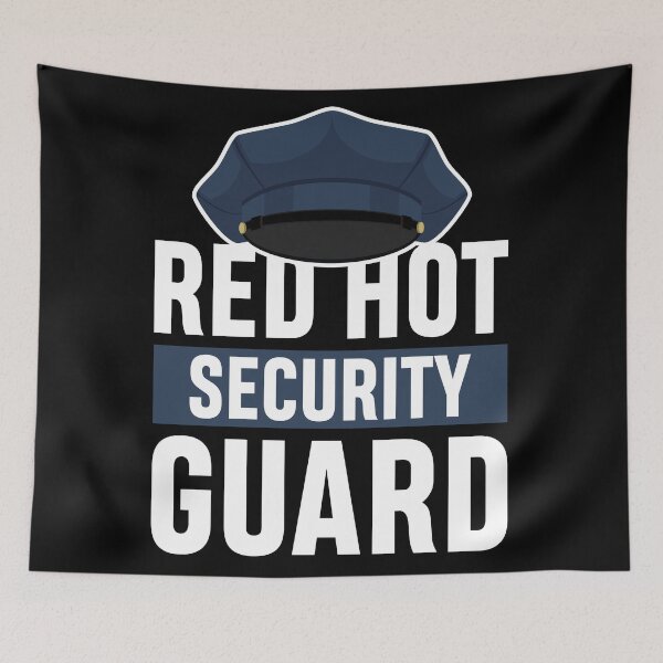 Item preview, Red hot security guard designed and sold by SidTastic .