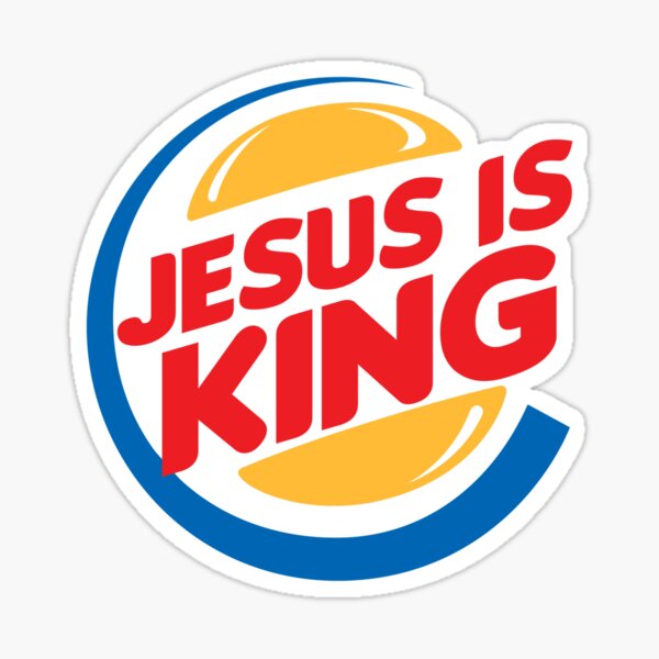 Jesus Is King Sticker For Sale By Dwaffledesigns Redbubble