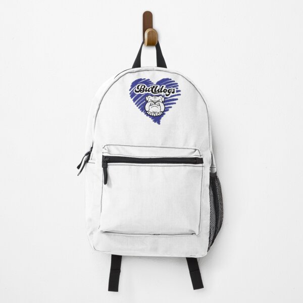 Item preview, Bulldog Blue Heart Scribble School Pride Dog designed and sold by clothesy7.
