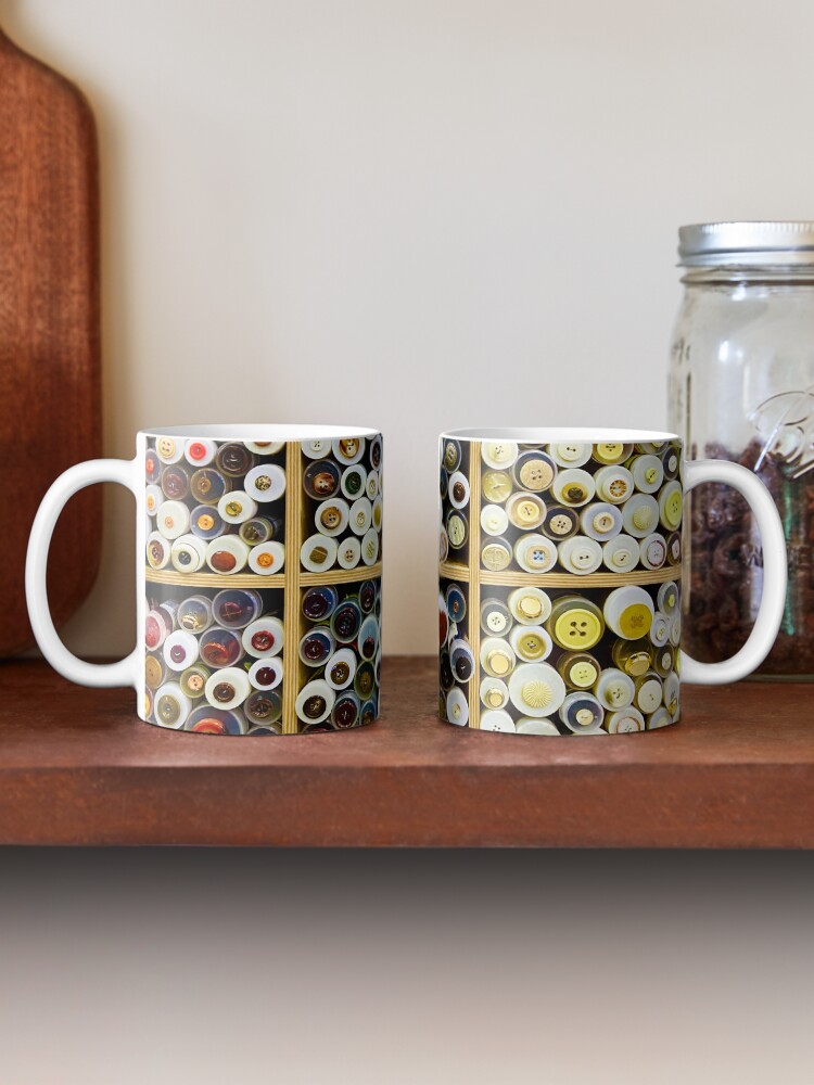 Vista alternativa de Taza de café Button tubes sale display warm colors