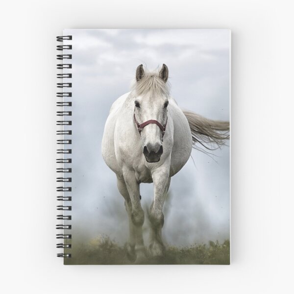 Item preview, White horse galloping designed and sold by fourretout.