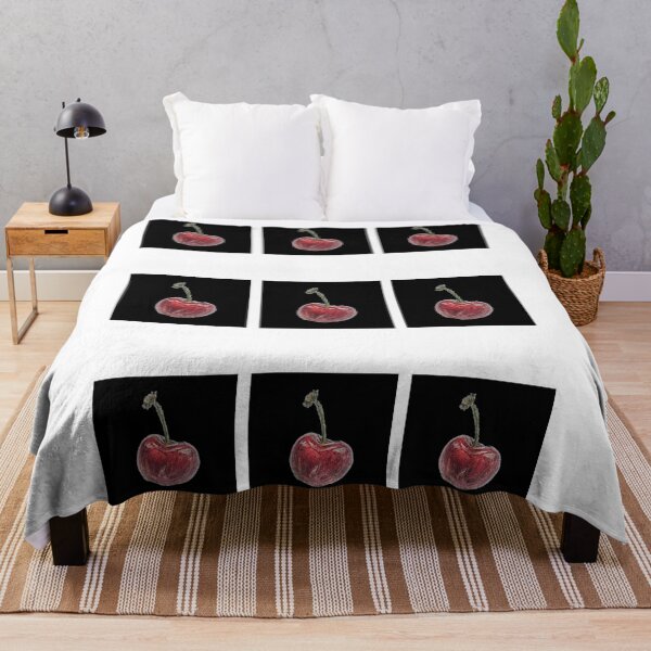 Item preview, Fruit cherry motif design black designed and sold by Christina Klein.