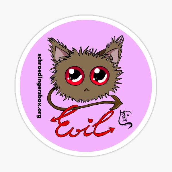 Artikel-Vorschau von Emoticat Evil, designt und verkauft von Schrödingers Box.