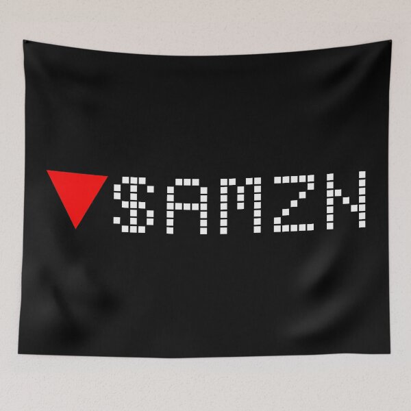 Item preview, Amazon Stock Ticker Red - White Font designed and sold by frankyou.