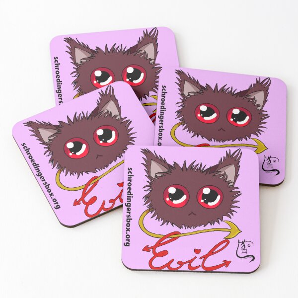 Artikel-Vorschau von Emoticat Purple Evil, designt und verkauft von Schrödingers Box.