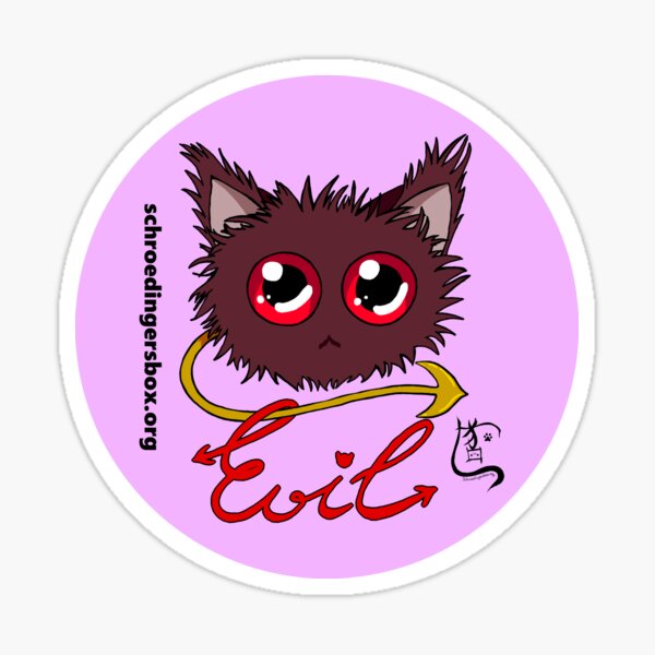 Artikel-Vorschau von Emoticat Purple Evil, designt und verkauft von Schrödingers Box.