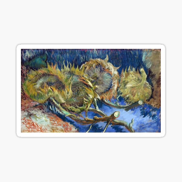 Aperçu de l'œuvre Les quatre tournesols fanés de Vincent van Gogh (1887) créée et vendue par cjgraphic.