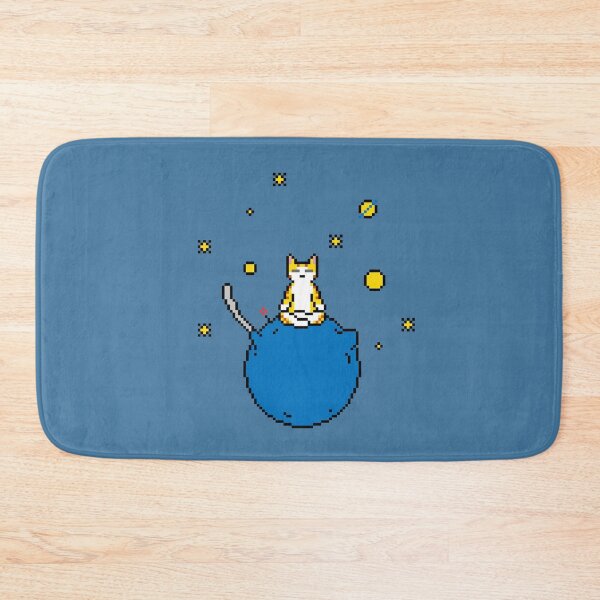 Item preview, Meditation cat pixel art designed and sold by jebi-garden.