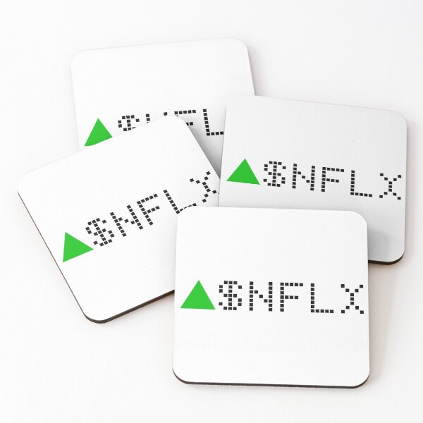 Item preview, Netflix Stock Ticker Green - Black Font designed and sold by frankyou.