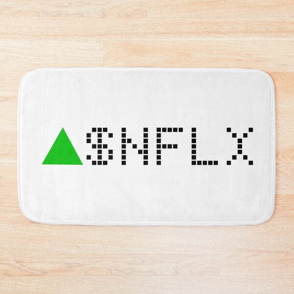 Item preview, Netflix Stock Ticker Green - Black Font designed and sold by frankyou.