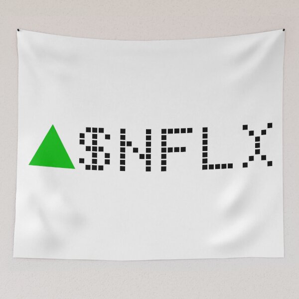 Item preview, Netflix Stock Ticker Green - Black Font designed and sold by frankyou.