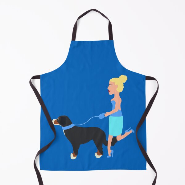 Item preview, Woman walking her bernese mountain dog designed and sold by Samuel-Ruhland.