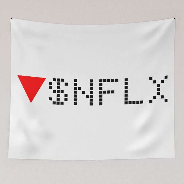 Item preview, Netflix Stock Ticker Red - Black Font designed and sold by frankyou.