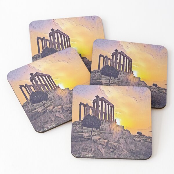 Item preview, Temple Of Poseidon Sunset designed and sold by Mytherialist.