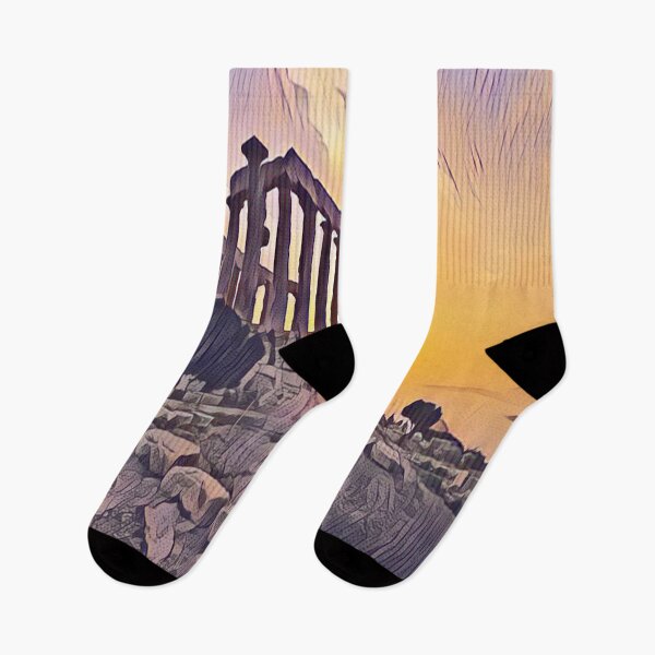 Item preview, Temple Of Poseidon Sunset designed and sold by Mytherialist.