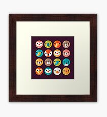 Smiley Faces Framed Print