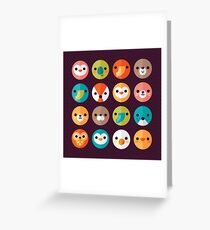 Smiley Faces Greeting Card
