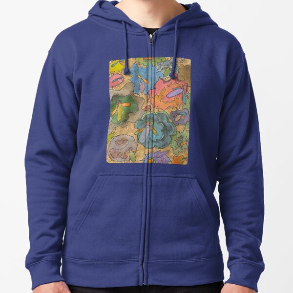 Art Yarn Spinners' Flock Zipped Hoodie