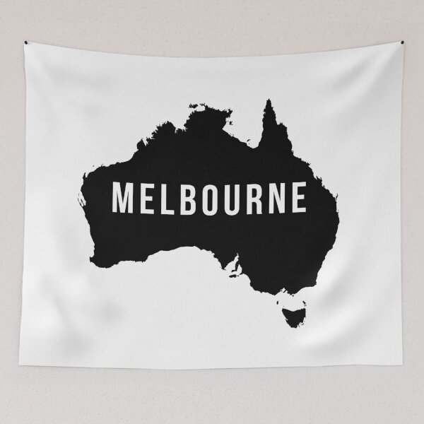 Item preview, Melbourne, Australia State Silhouette designed and sold by CartoCreative.