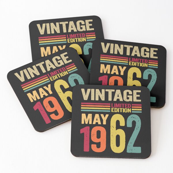 Item preview, 60 Year Old Gifts Vintage May 1962 - 60th Birthday gift designed and sold by BahaaIB.