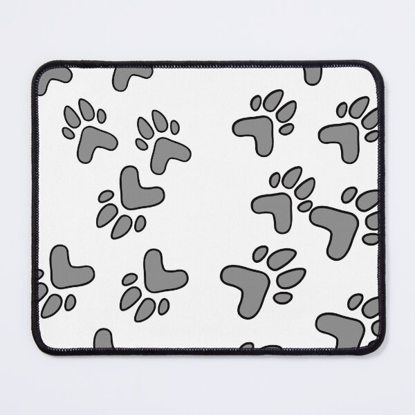 Item preview, White Over Black Abstract Line Art. Animal Footprints Art Pattern designed and sold by ColorCreation4u.