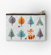 Fuchs im Wald - auf Grau Täschchen