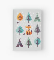 Fuchs im Wald - auf Grau Notizbuch