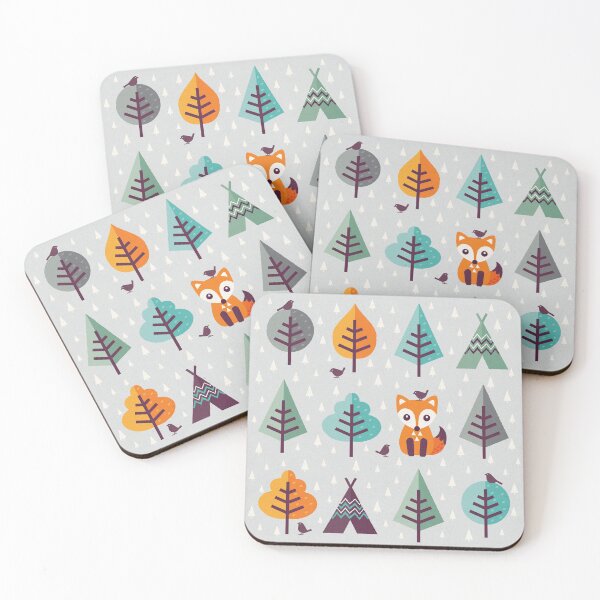 Item preview, Fox in the Forest on Gray designed and sold by Daisy Beatrice.