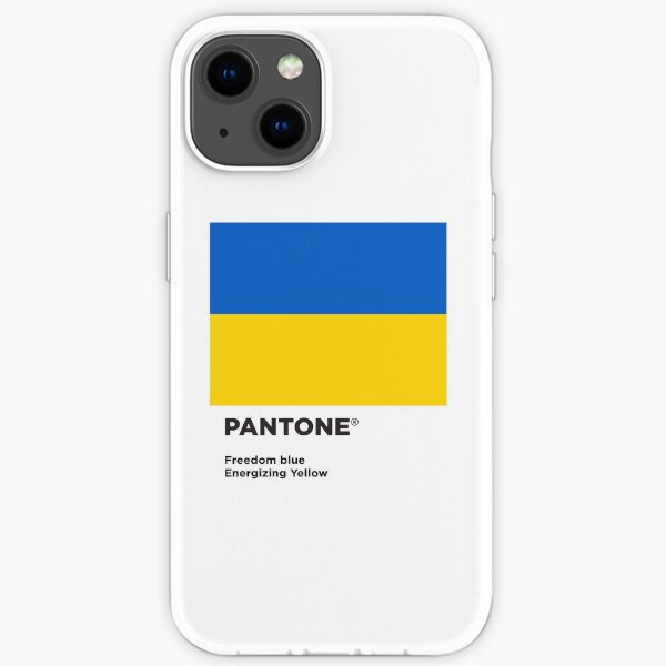Pantone freedom blue energizing yellow flag ukrainian iPhone Soft Case