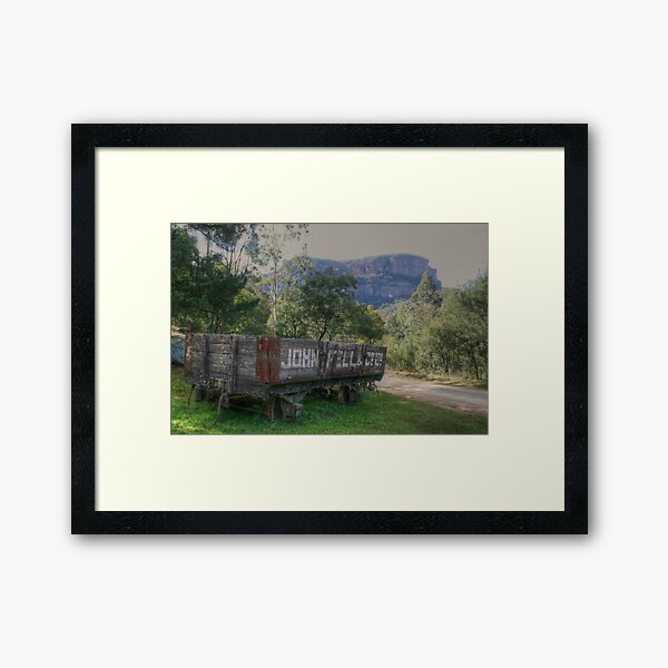Newnes railway history Framed Art Print