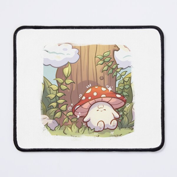 Item preview, Cute Sleepy Mushroom designed and sold by alexbrushes-.
