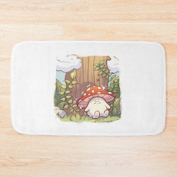Item preview, Cute Sleepy Mushroom designed and sold by alexbrushes-.