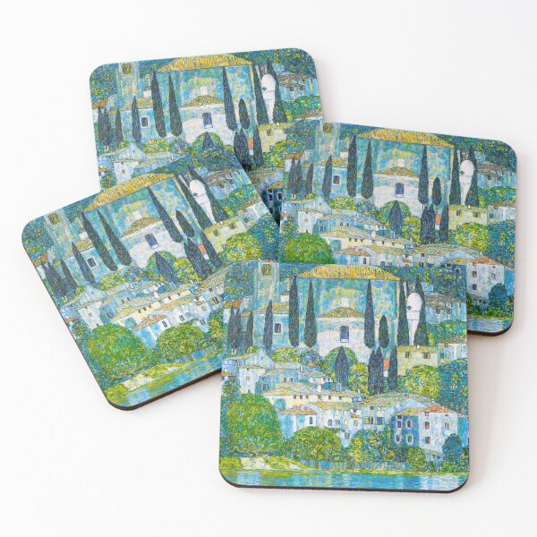 Item preview, HD Gustav Klimt - Kirche in Cassone 1913 Original Painting designed and sold by Go Logo Designs.