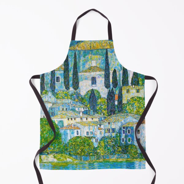 Item preview, HD Gustav Klimt - Kirche in Cassone 1913 Original Painting designed and sold by Go Logo Designs.