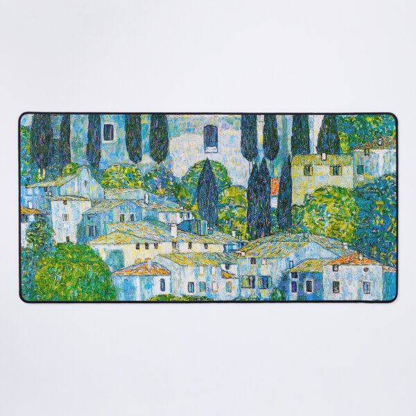 Aperçu de l'œuvre HD Gustav Klimt - Kirche in Cassone 1913 Original Painting créée et vendue par gologodesigns.