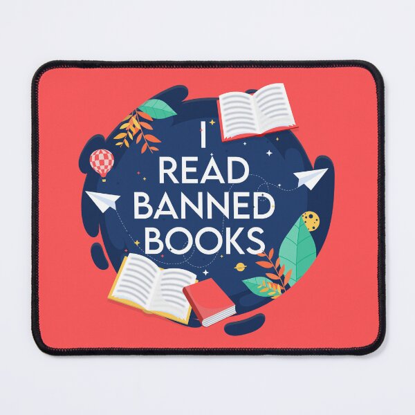 Item preview, I Read Banned Books Book Lovers Against Censorship designed and sold by Happy Puppy Print On Demand.