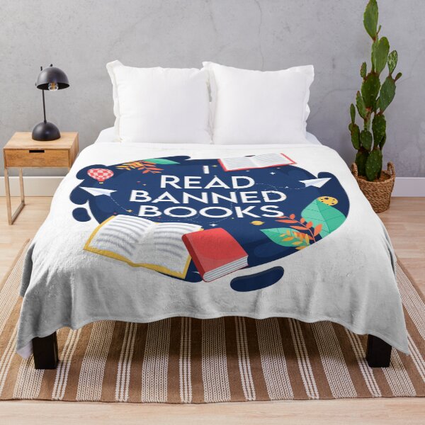 Item preview, I Read Banned Books Book Lovers Against Censorship designed and sold by Happy Puppy Print On Demand.
