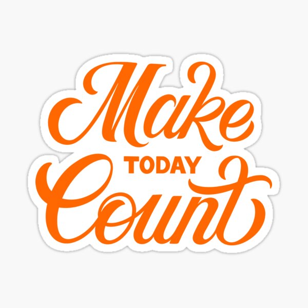 Make today Count - Summer Edition Sticker