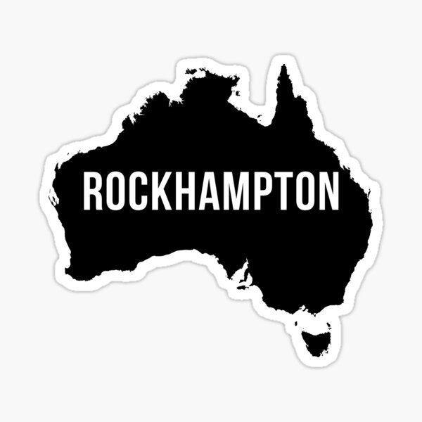 Item preview, Rockhampton, Australia State Silhouette designed and sold by CartoCreative.