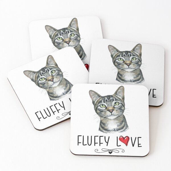 Item preview, Cat Fluffy Love Kitty Meow Portrait  designed and sold by Blok45.