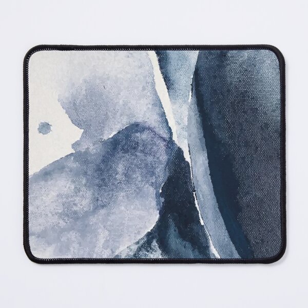 Item preview, Dark Navy Gray Acrylic Abstract Painting designed and sold by la clameur.
